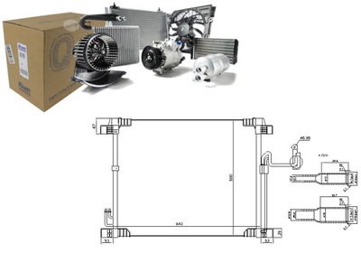 NISSENS CONDENSADOR DE ACONDICIONADOR INFINITI EX 35  