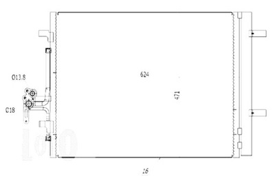 ABAKUS КОНДЕНСАТОР КОНДИЦИОНЕРА S60 V60 10- D2 S80 06- 1.6 D 2.0 D D5