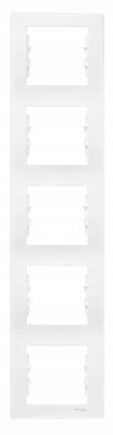 Ramka pięciokrotna pionowa Sedna biała SDN5801521