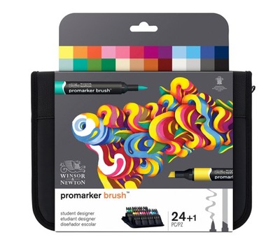 Winsor&Newton Brushmarker Student Designer 24 kol