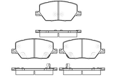 Remsa тормозные колодки тормозные jeep renegade автомобиль tere фото №1