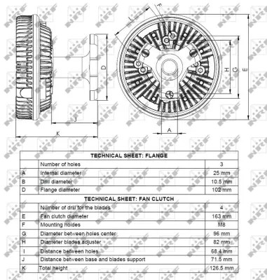 NRF NRF 49078 SPRZEGLO, VENTILADOR DE REFRIGERACIÓN  