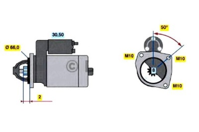 Bosch стартер renault megane 1 фото №1