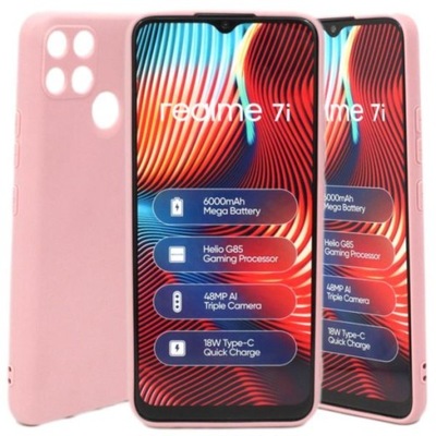 Etui Jelly Case MATT do Realme 7i RMX2193 j. róż