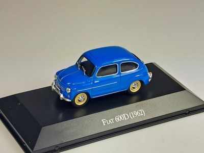 SALVAT 1962 FIAT 600D Fitito Blue 1:43