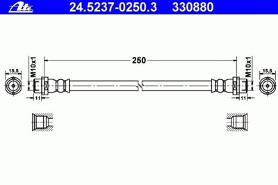 CABLE DE FRENADO FLEXIBLES VW T5 03- IZQUIERDO PARTE TRASERA  