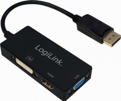 Konwerter 4K LogiLink DisplayPort - DVI/HDMI/VGA