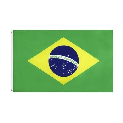 Flaga Brazylii 150x90 cm poliester