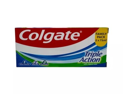 PASTA DO ZĘBÓW TRIPLE ACTION COLGATE 2X75ML