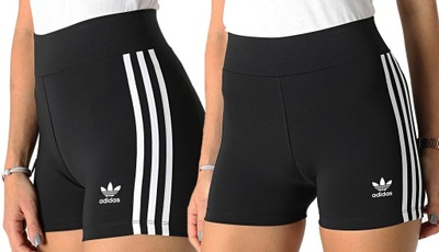 ADIDAS KRÓTKIE LEGGINSY SPODENKI SZORTY SPORTOWE DAMSKIE DOPASOWANE 44