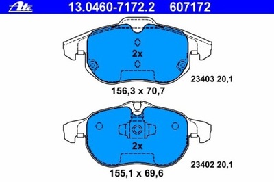 ZAPATAS HAM. PARTE DELANTERA OPEL VECTRA C, SIGNUM, SAAB 9-3  