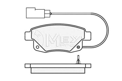 КОЛОДКИ ТОРМОЗНЫЕ FORD ЗАД TRANSIT 06-14 Z ДАТЧИКИ