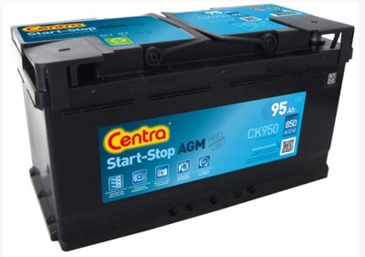 АККУМУЛЯТОР CENTRA AGM CK950 95AH 850A START-STOP