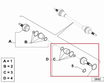 Шарнір задній внутрішній alfa romeo giulia фото №1