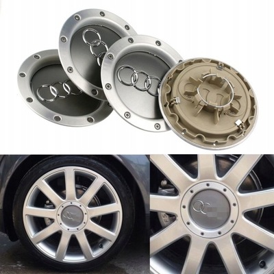 4 ШТУКИ AUDI КОЛПАЧКИ DO ДИСКОВ KAPSLE КОЛПАЧОК 147MM OEM