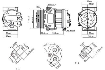 NISSENS COMPRESOR DE ACONDICIONADOR NISSENS 890055 ALFA GIULIETTA 10-  