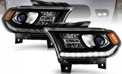 Dodge durango 2016- лампа ліва + права led czarna фото №1