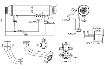 NISSENS RADUADOR GASES DE ESCAPE ALFA ROMEO 147 156 FIAT BRAVO I BRAVO II  