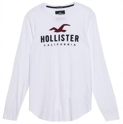 Hollister California Lekka Bluza Biały Long _ L