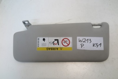Захист сонцезахисна козирок правий mercedes w213 фото №1