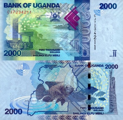 # UGANDA - 2000 SZYLINGÓW - 2021- P-50 - UNC