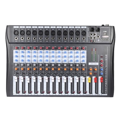 120S-USB 12 Channels Mic Line Audio Mixer Mixing
