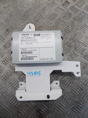 Volvo v40 ii 12+ модуль dab підсилювач 31409951ac фото №1