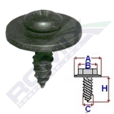 Винт бампера защита fiat фото №1