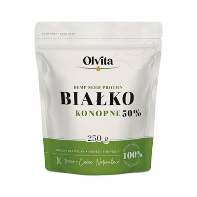 BIAŁKO KONOPNE 50% 250G / OLVITA
