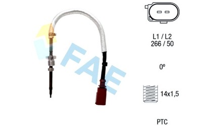 FAE JUTIKLIS TEMPERATŪROS IŠMETAMŲJŲ DUJŲ AUDI A4 ALLROAD B8 A4 B8 A5 A6 C7 A7 