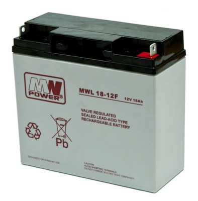 Akumulator MWL 18-12F AGM 12V 18Ah MW Power