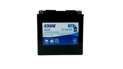 BATERÍA EXIDE ET14B-BS YT14B-BS CT14B-BS  