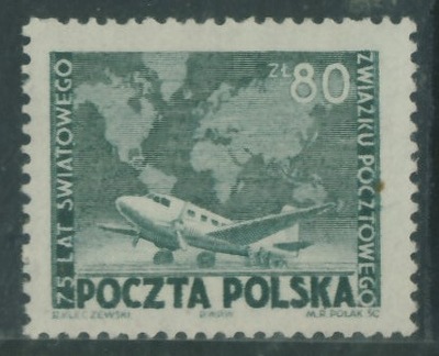 Polska 80 zł. - 75 - lat U.P.U.