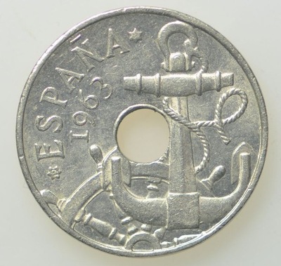 Hiszpania - 50 centymów 1963