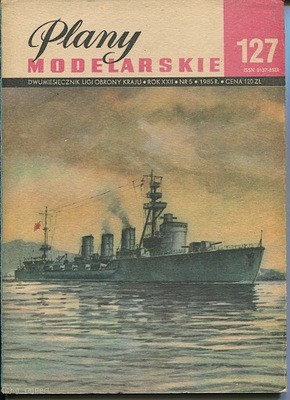 PM Plany modelarskie 127 Krążownik Kitakami
