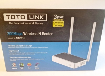 Router bezprzewodowy Totolink N300RT 300Mbps