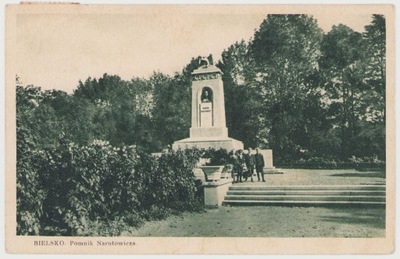 BIELSKO. Pomnik Narutowicza -1935