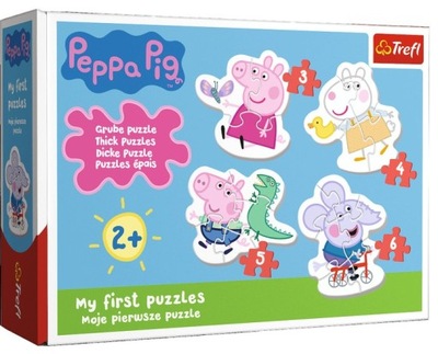 4 UKŁADANKI BABY PROGRESSIVE ŚWINKA PEPPA