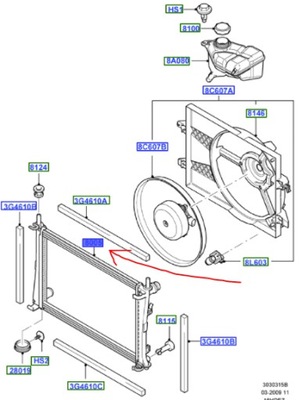 Радиатор wody ford fusion 2004-2012 бензин фото №1