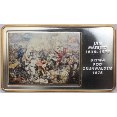 Medal Jan Matejko 1838-1893 - Bitwa pod Grunwaldem 1878 (Arcydzieła Malarst