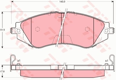 КОЛОДКИ ГАЛЬМІВНИЙ DAEWOO NUBIRA