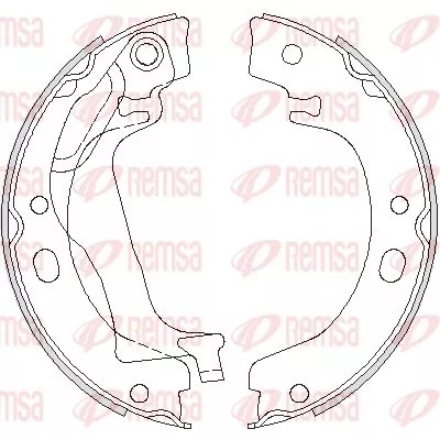 4753.00 REMSA BRAKE SHOES BRAKE 172X22  