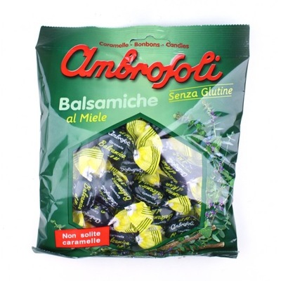 Ambrosoli - cukierki miodowe z mentolem 135 g