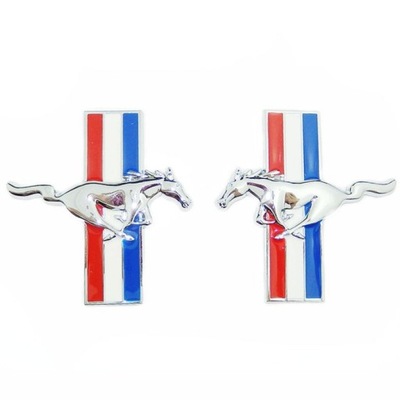 EMBLEM SIGN LOGO FORD MUSTANG SET 2 PIECES  