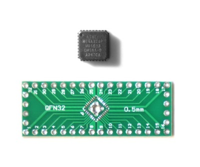 ATMEGA328P VQFN z adapterem