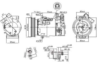 Nissens компрессор кондиционера nissan micra v renault captur i clio фото №1