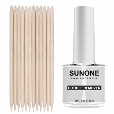 Sunone CUTICLE REMOVER usuwa skórki + PATYCZKI