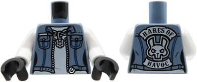 LEGO tors figurki jeansowa kamizelka, łańcuch