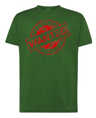 T-Shirt męski nadruk Wanted r.5XL