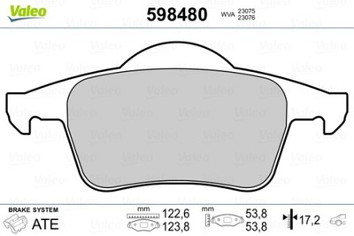 КОЛОДКИ HAM. VOLVO V70 2.4 БЕНЗИН 1/2000-12/2003